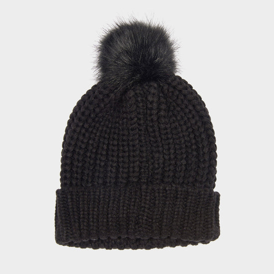 Womens Saltburn Beanie Hat Black