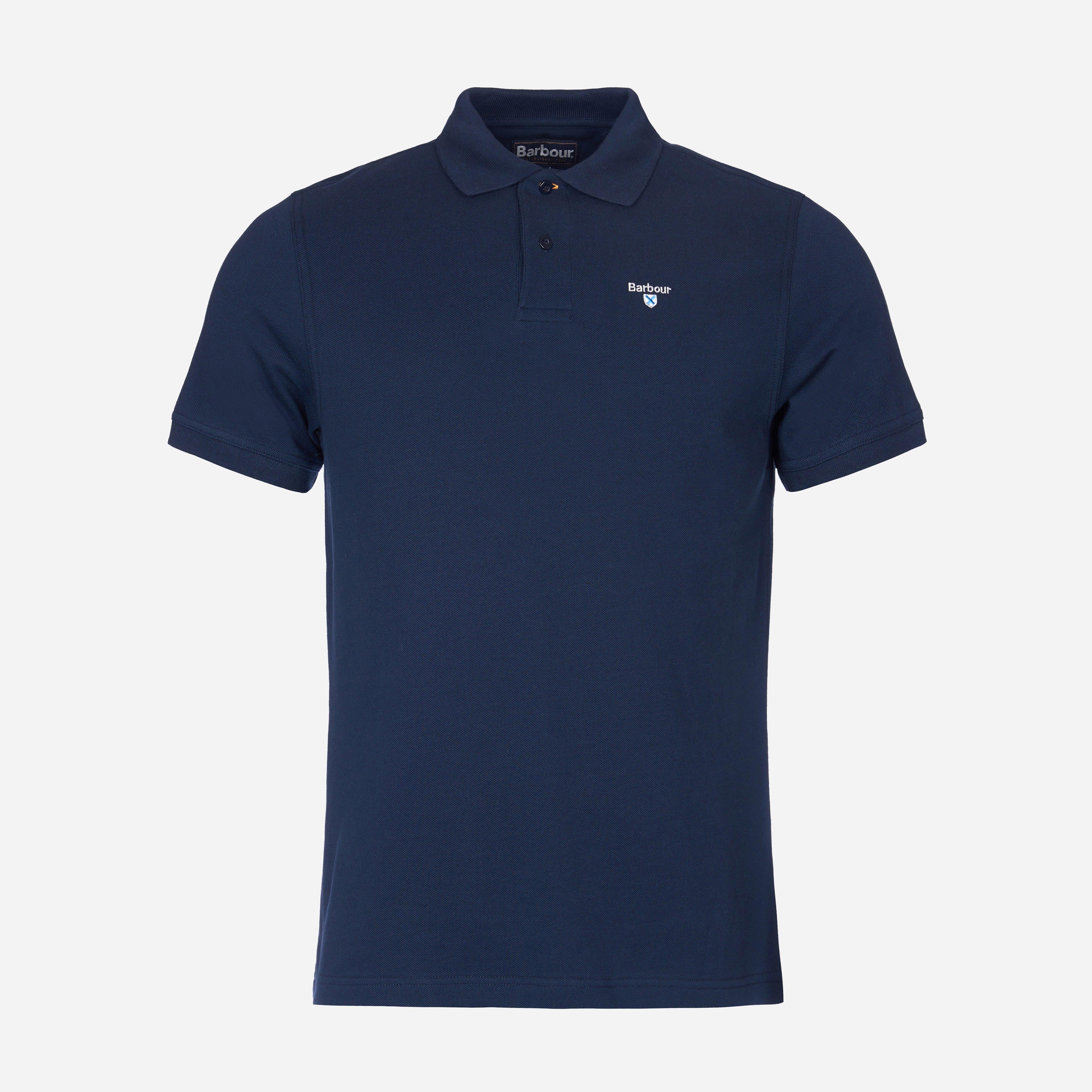 Mens Sports Mix Polo Shirt New Navy