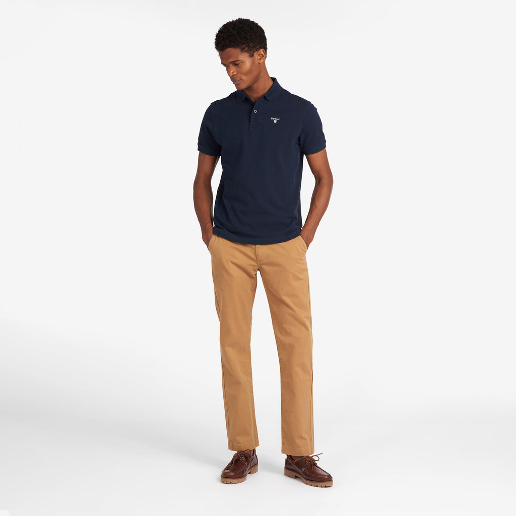 Mens Sports Mix Polo Shirt New Navy