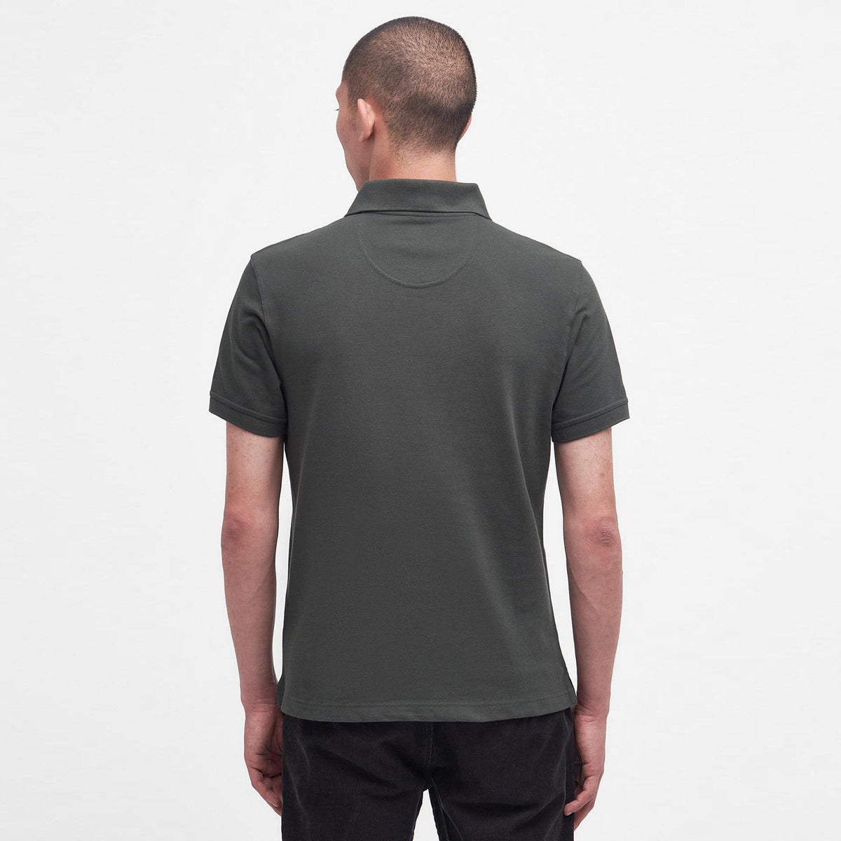 Mens Cotton Polo Shirt Forest