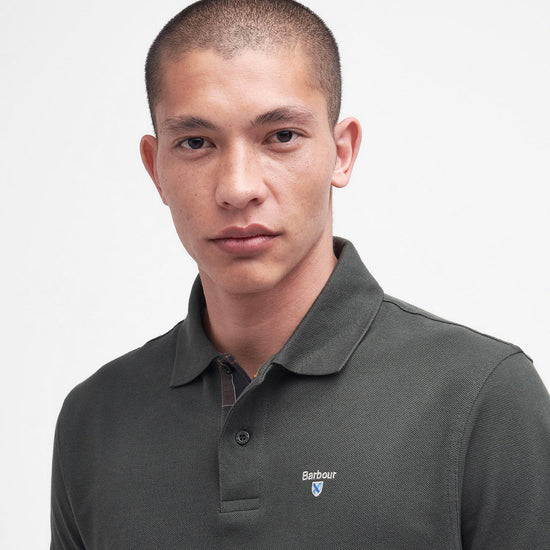 Mens Cotton Polo Shirt Forest