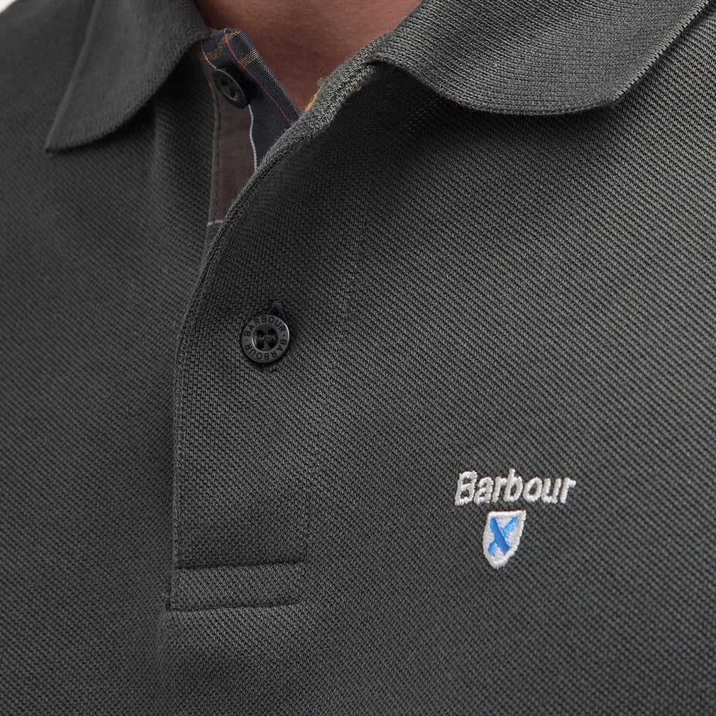 Mens Cotton Polo Shirt Forest