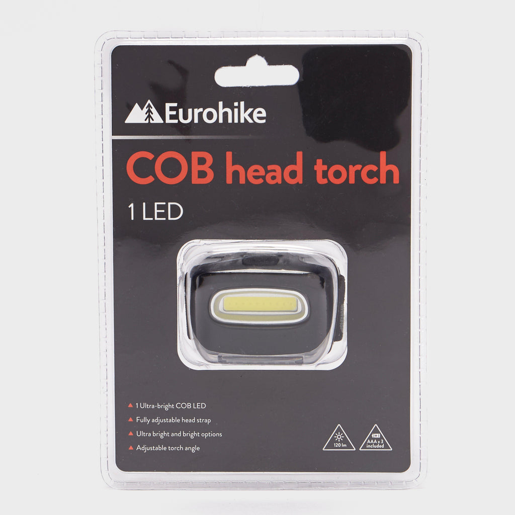 COB Head Torch 1 LED Black