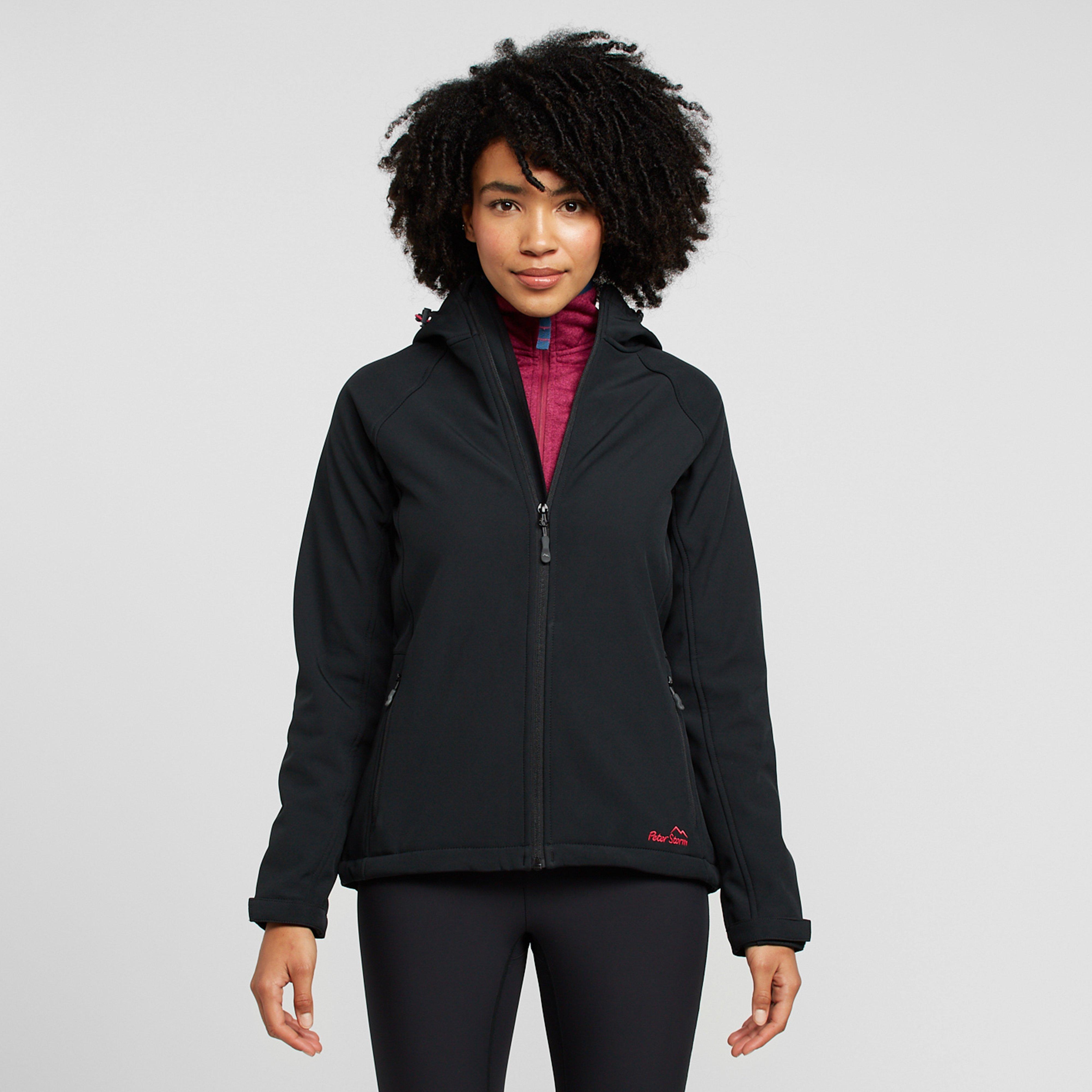 Womens Hooded Softshell Jacket II Black