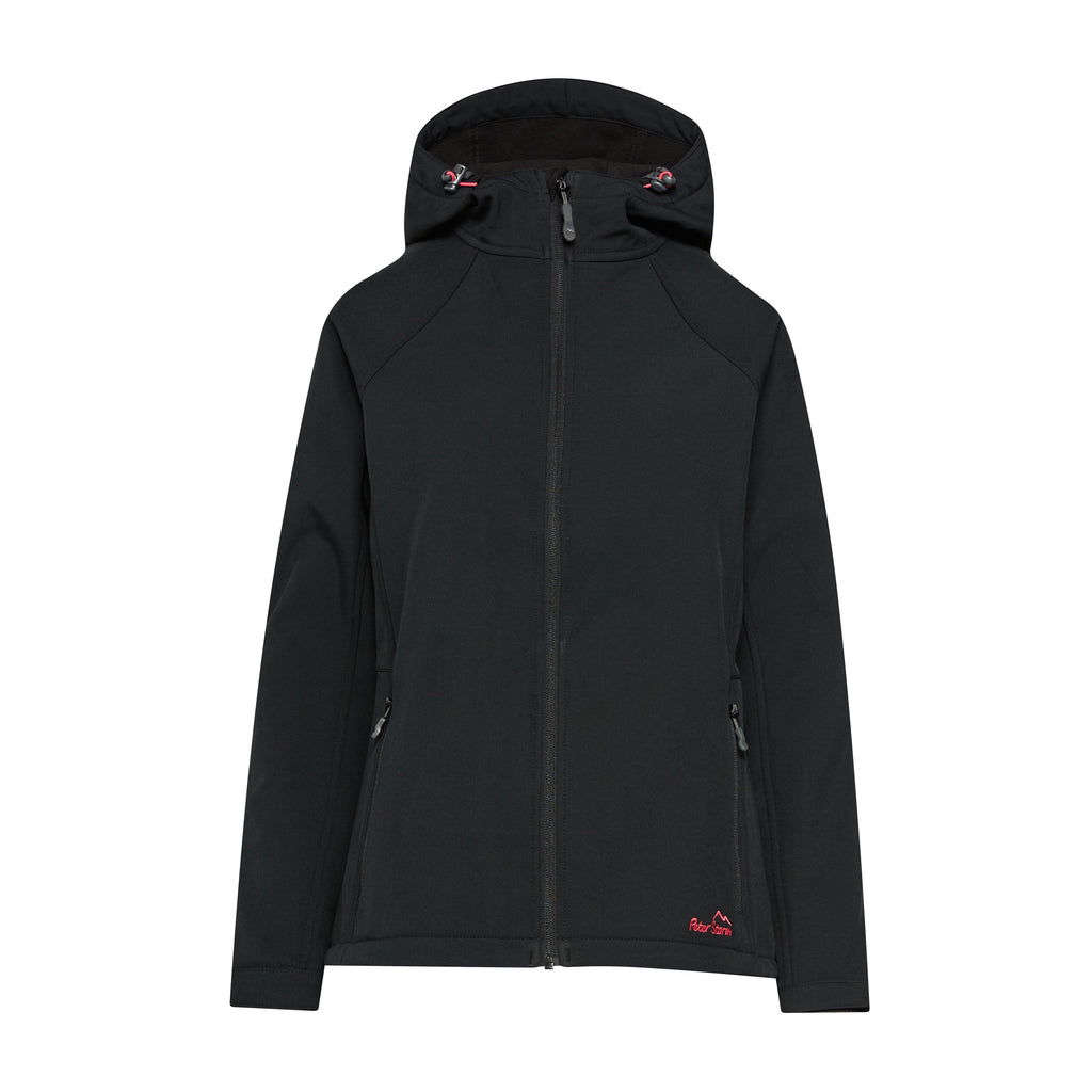 Womens Hooded Softshell Jacket II Black