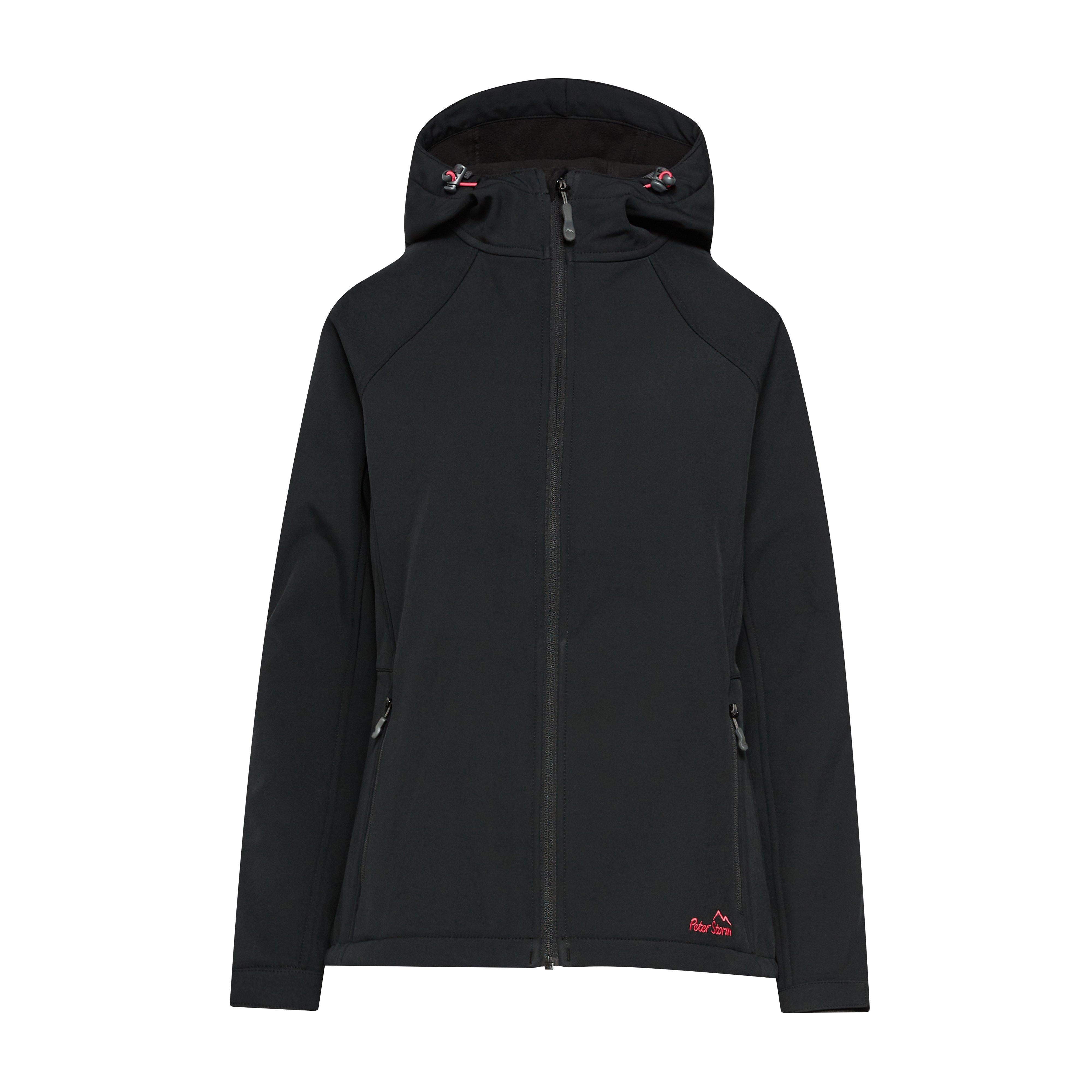 Womens Hooded Softshell Jacket II Black