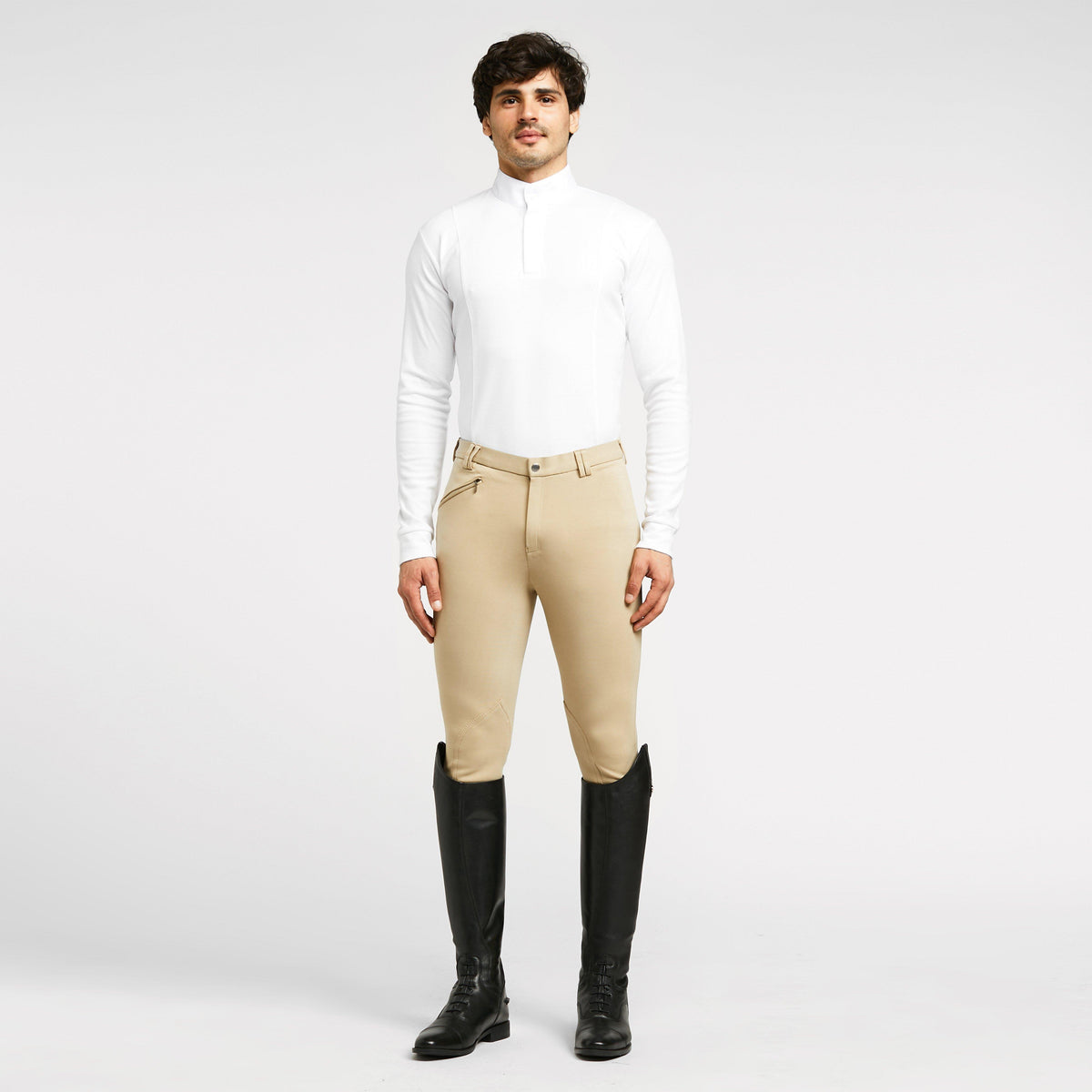 Mens SaddleHugger Breeches Beige