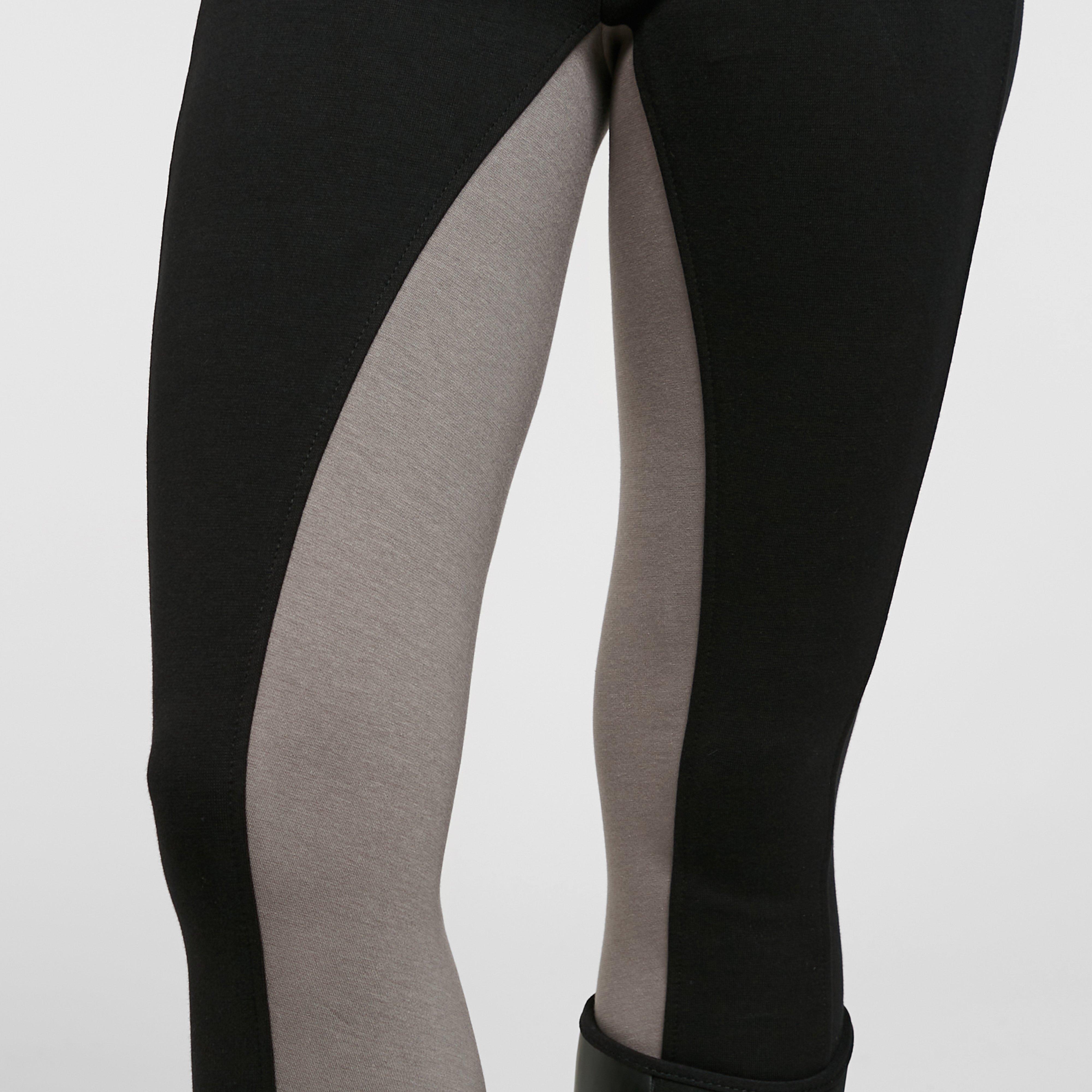 Womens Two Tone Jodhpurs Black/Grey