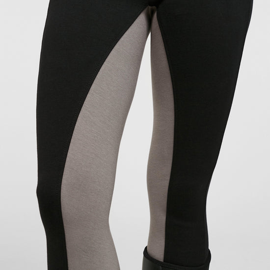 Womens Two Tone Jodhpurs Black/Grey