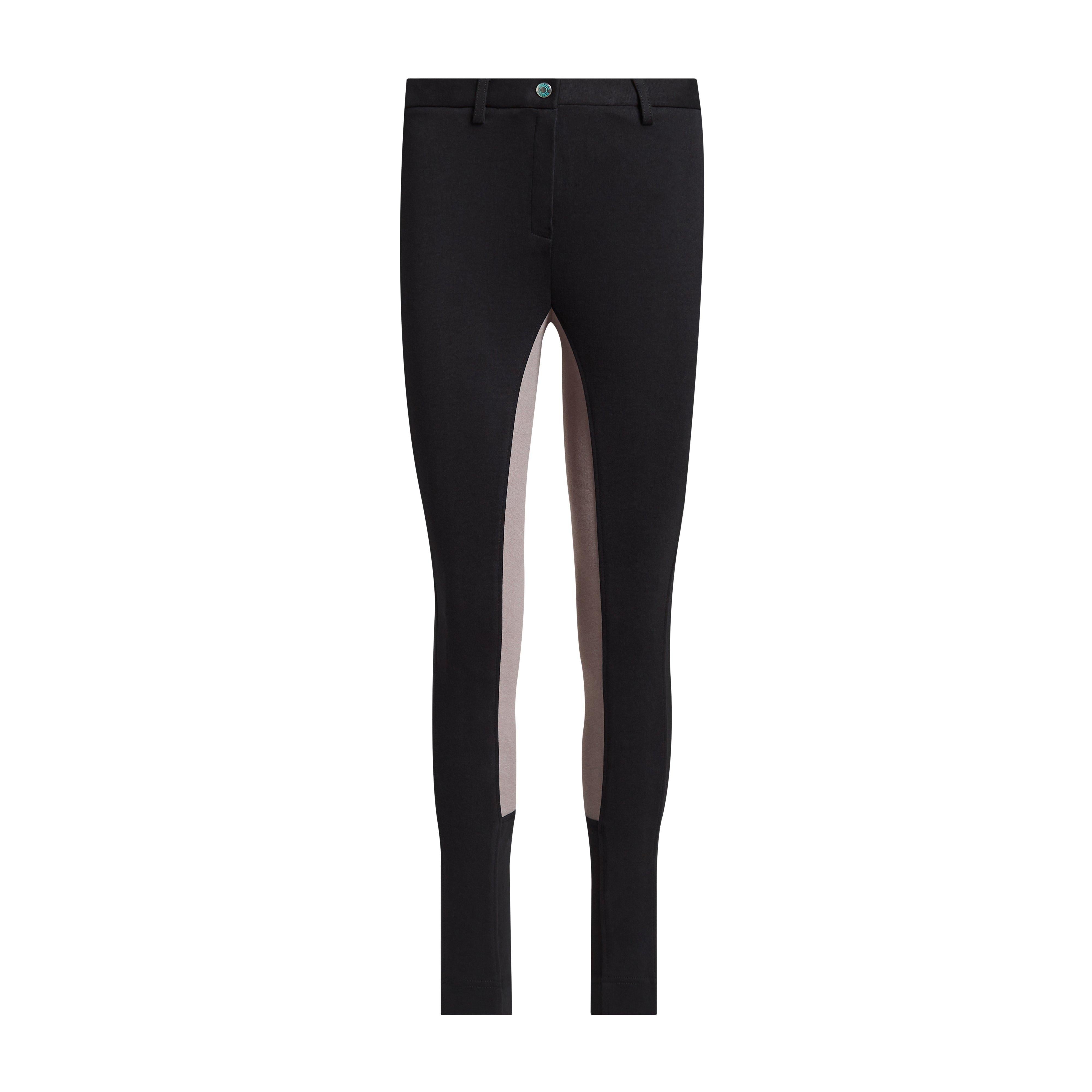 Womens Two Tone Jodhpurs Black/Grey