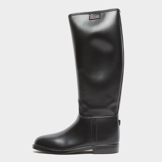 Childs Long Rubber Riding Boots Black