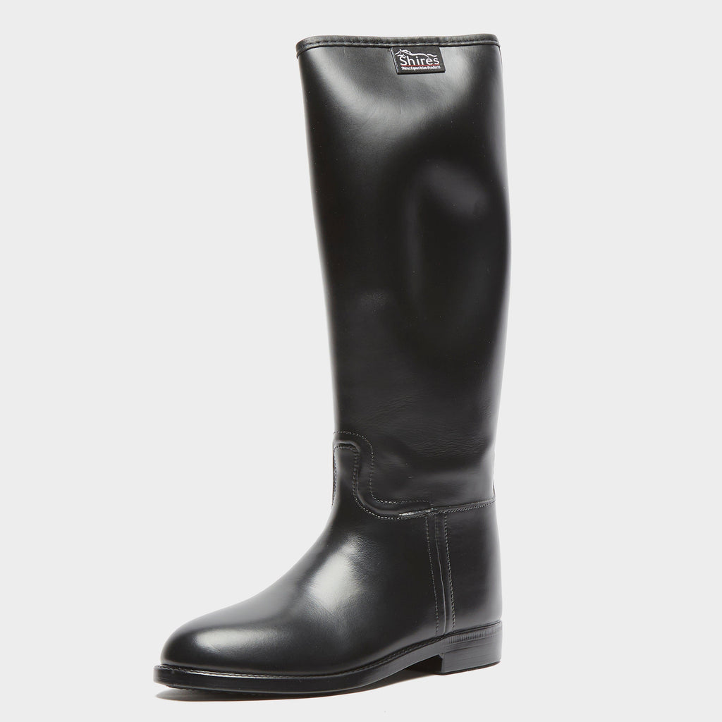 Childs Long Rubber Riding Boots Black