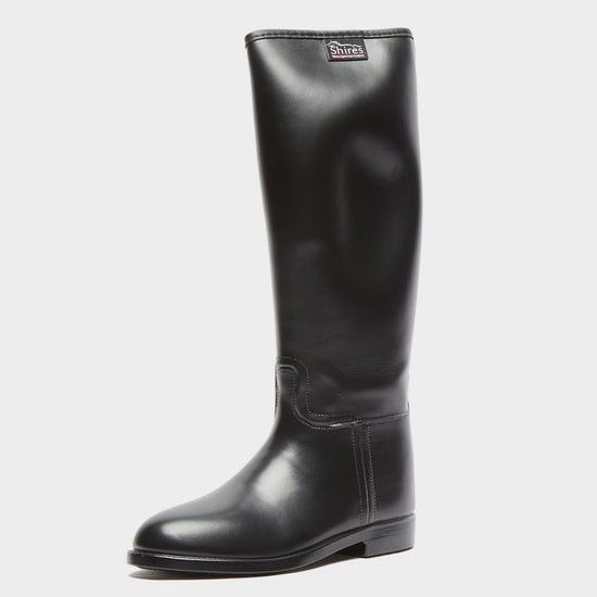 Childs Long Rubber Riding Boots Black
