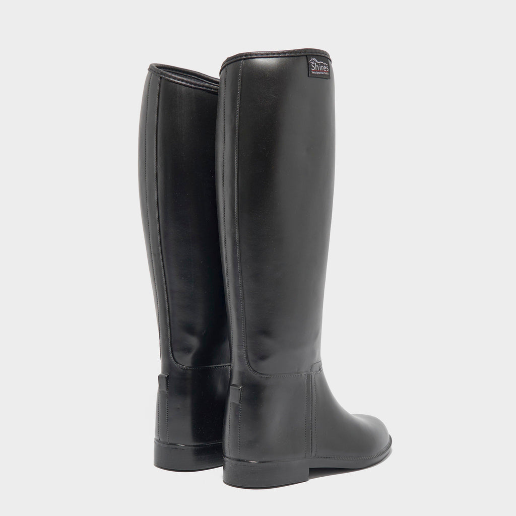 Ladies Long Rubber Boots Black