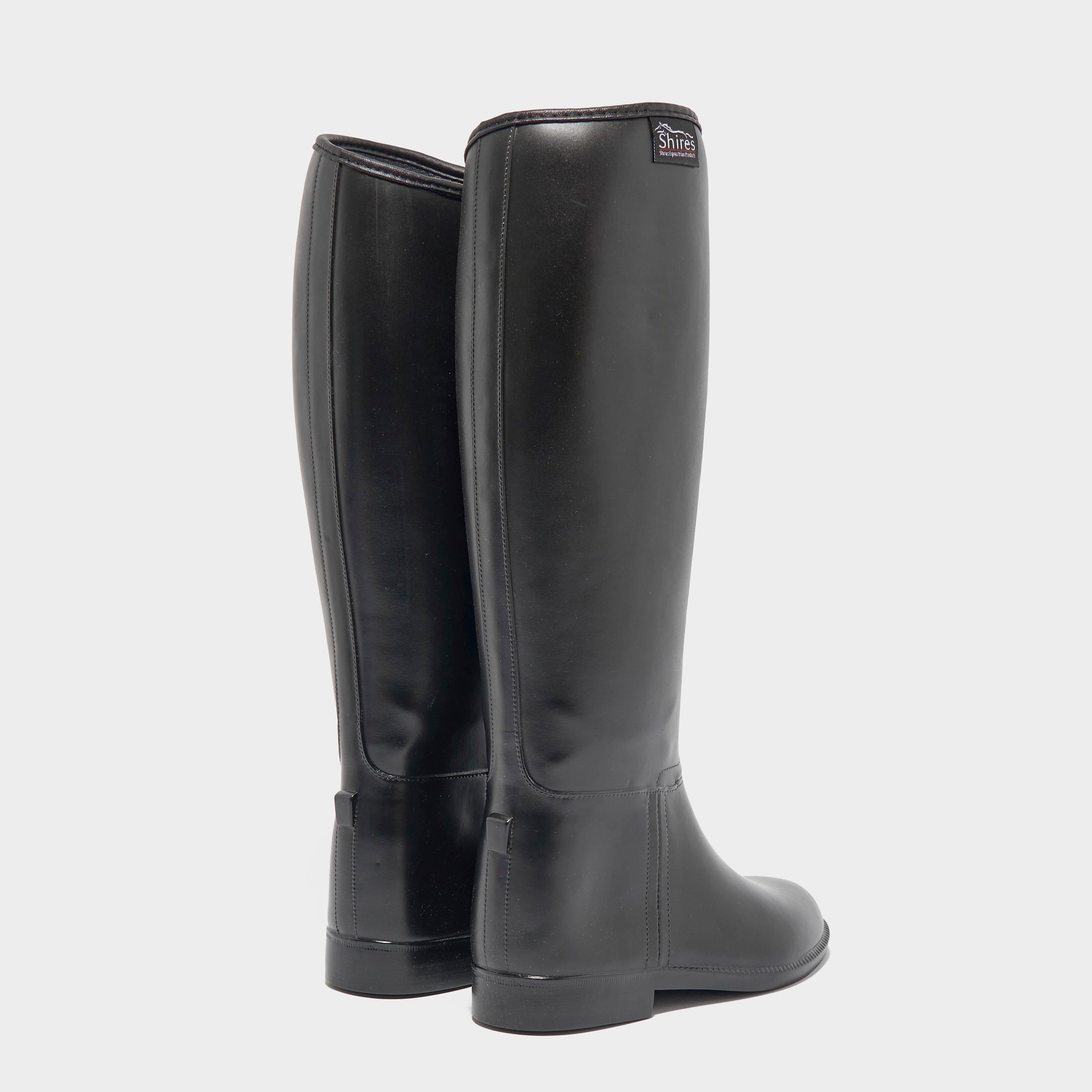 Ladies Long Rubber Boots Black