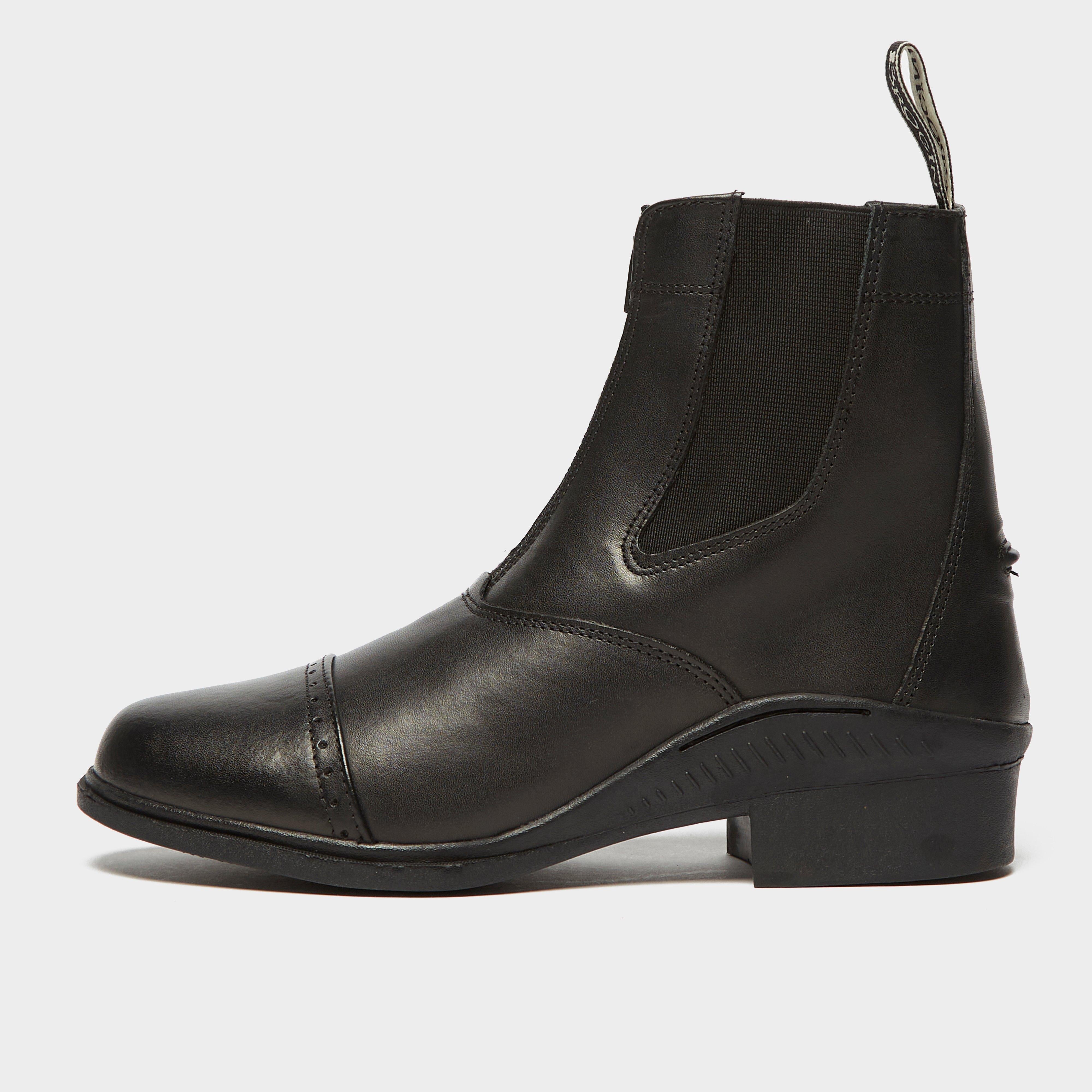 Tivoli Front Zip Jodhpur Boots Black
