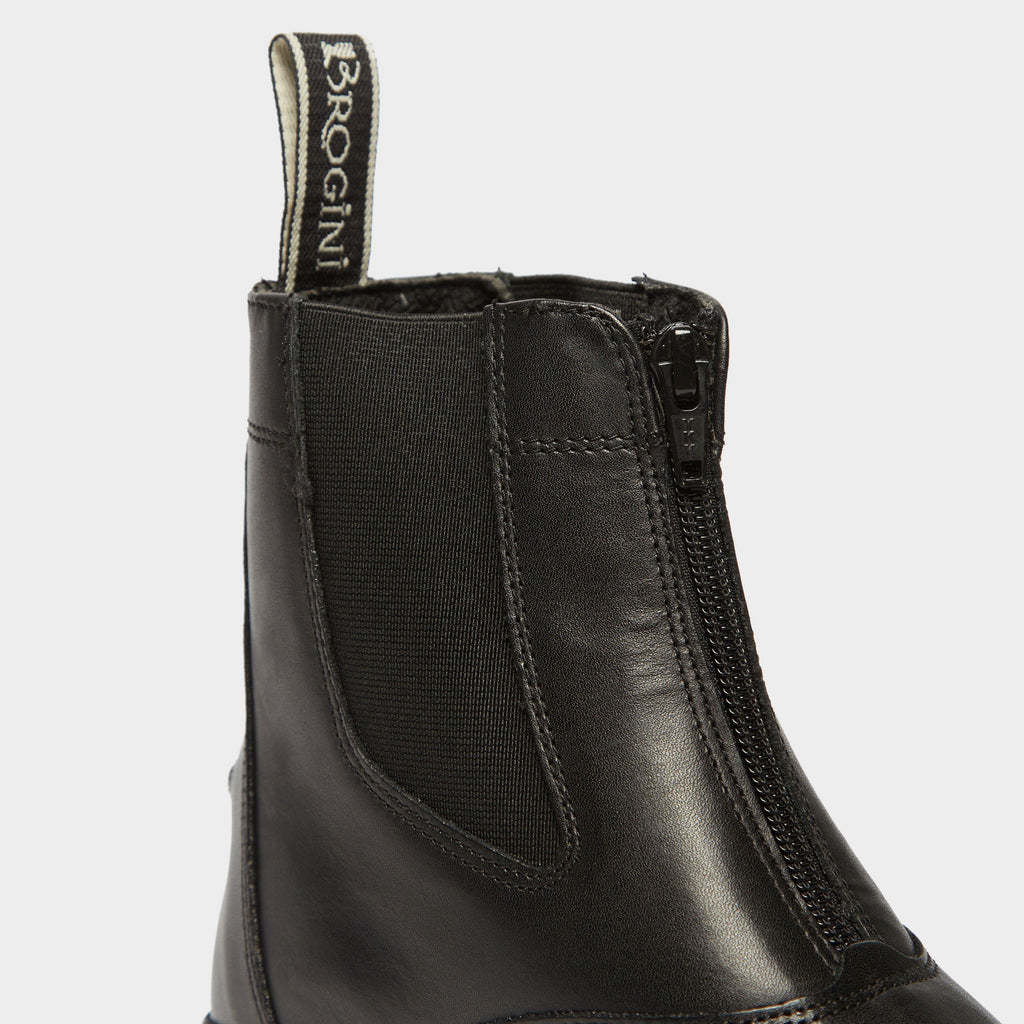 Tivoli Front Zip Jodhpur Boots Black