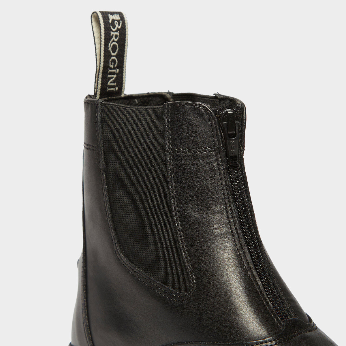 Tivoli Front Zip Jodhpur Boots Black
