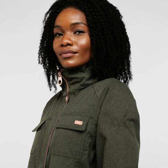 Womens Alixa Waterproof Jacket Green