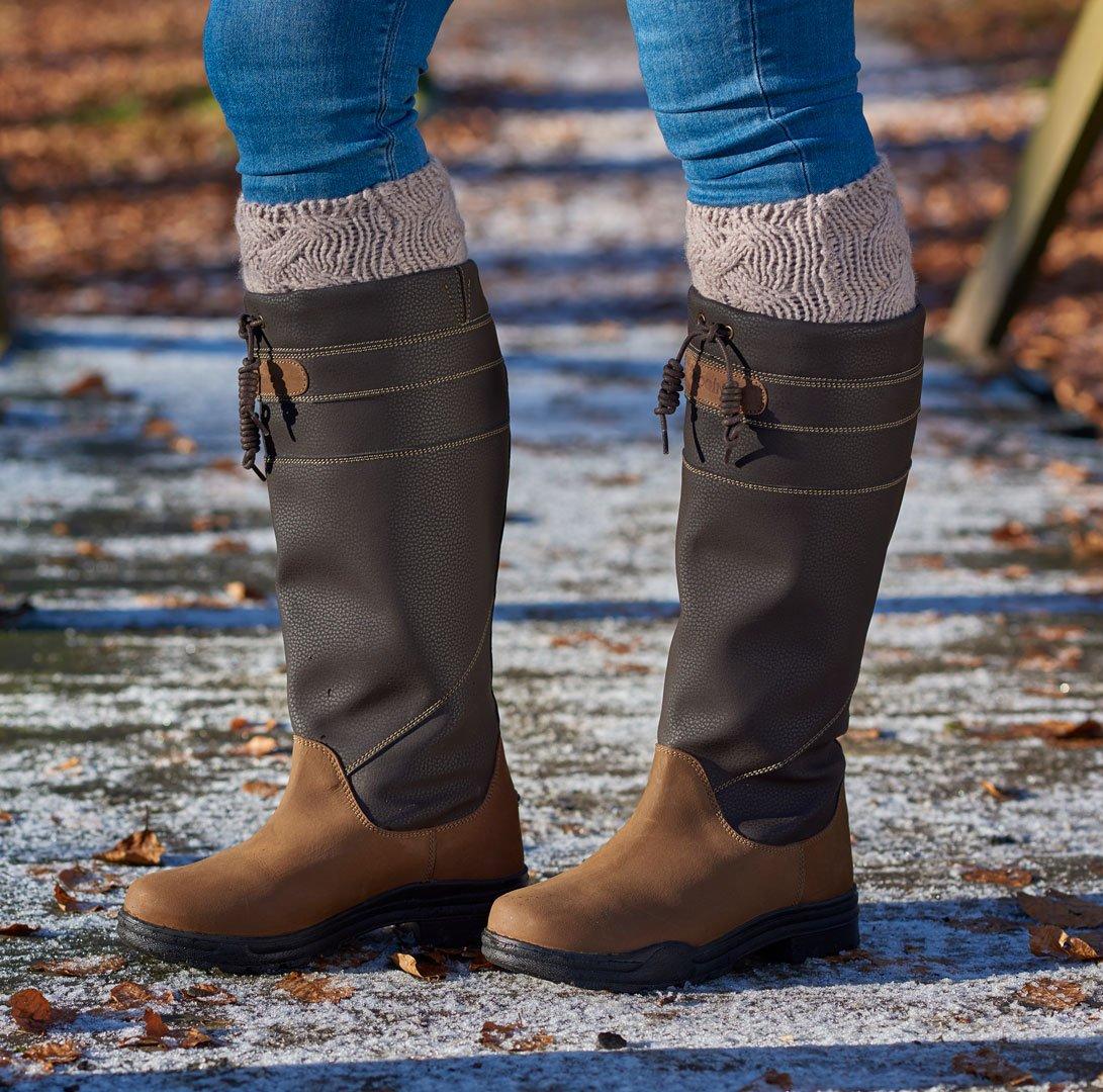 Womens Derbyshire Fur Lined Boots Brown