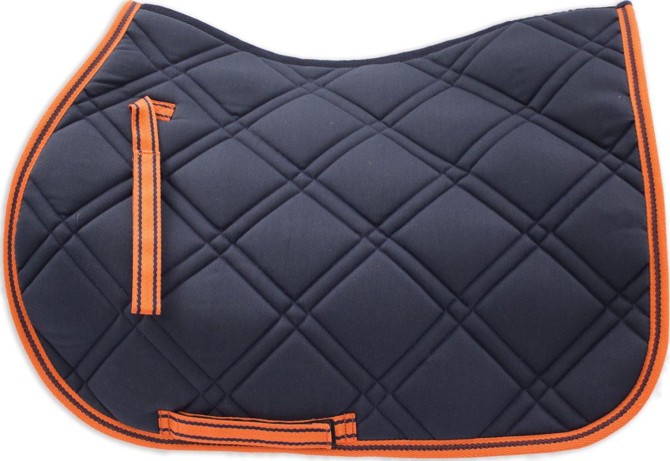 All Purpose Saddle Pad Navy/Orange