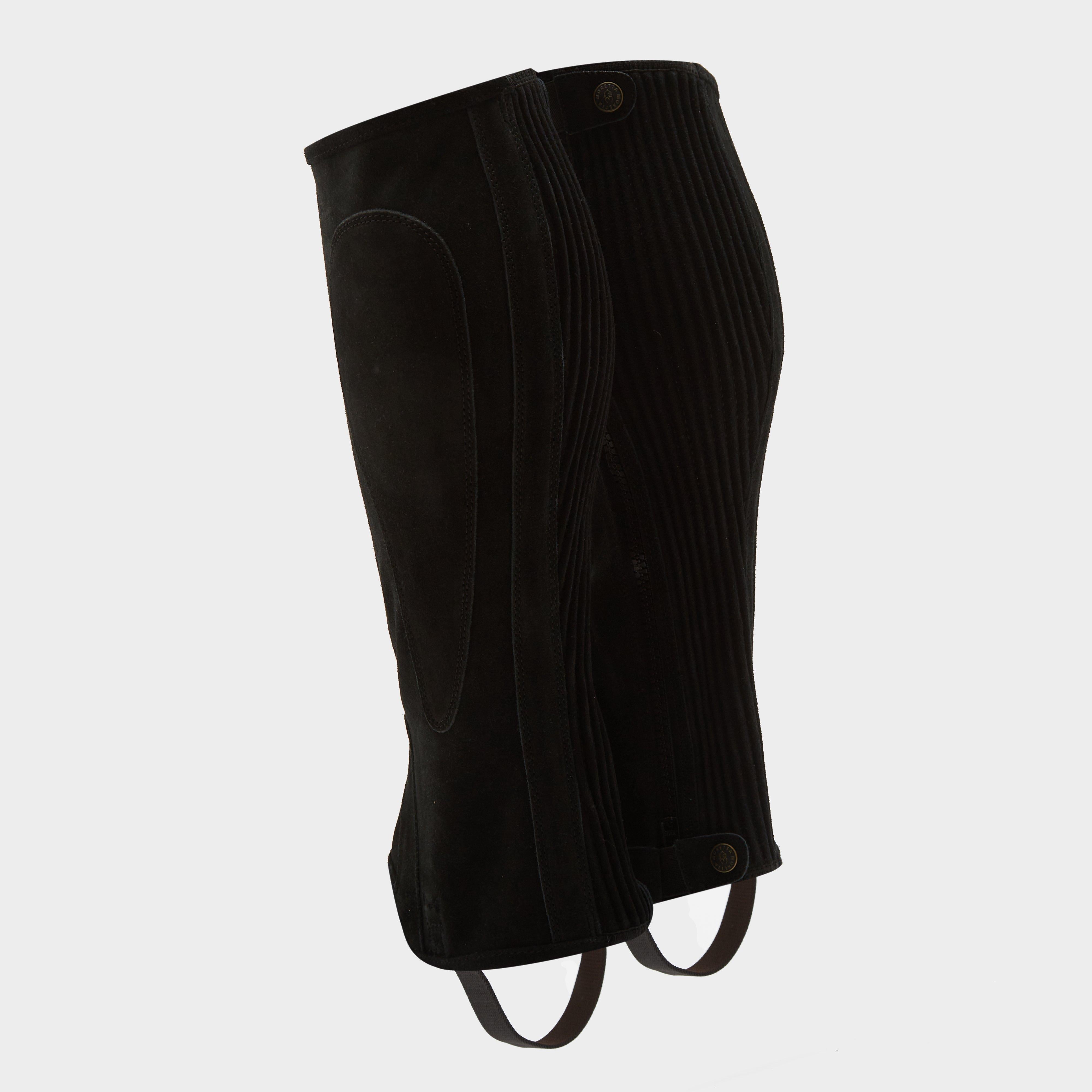 Adults Suede Half Chaps Black