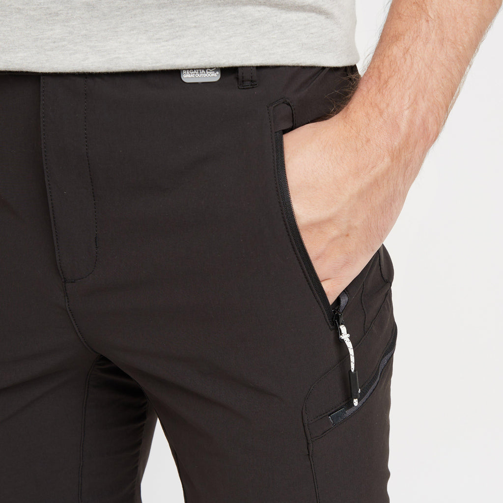Mens Highton Stretch Walking Trousers Black
