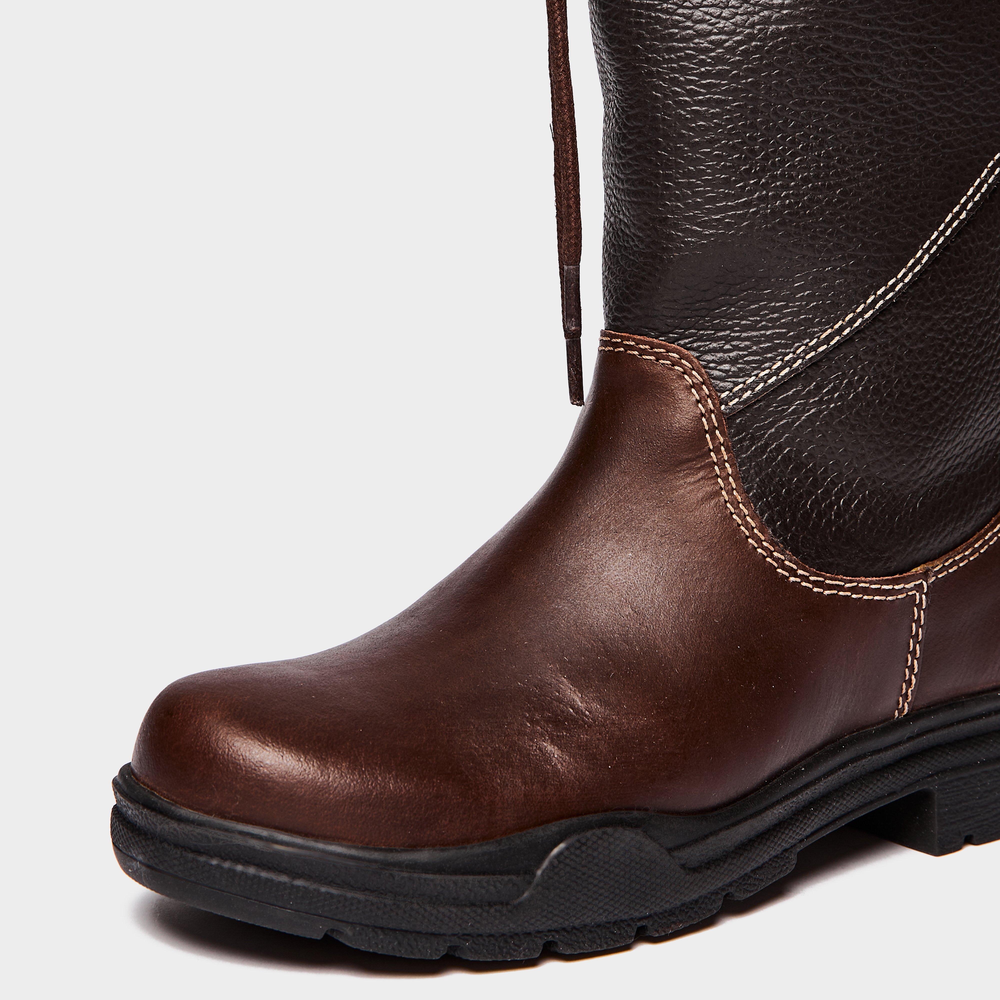 Womens Warwick Pull On Wide Calf Country Boots Brown