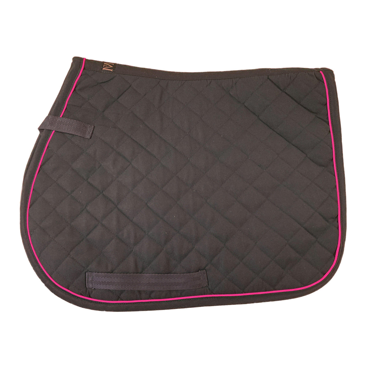 Piped Saddle Pad Black