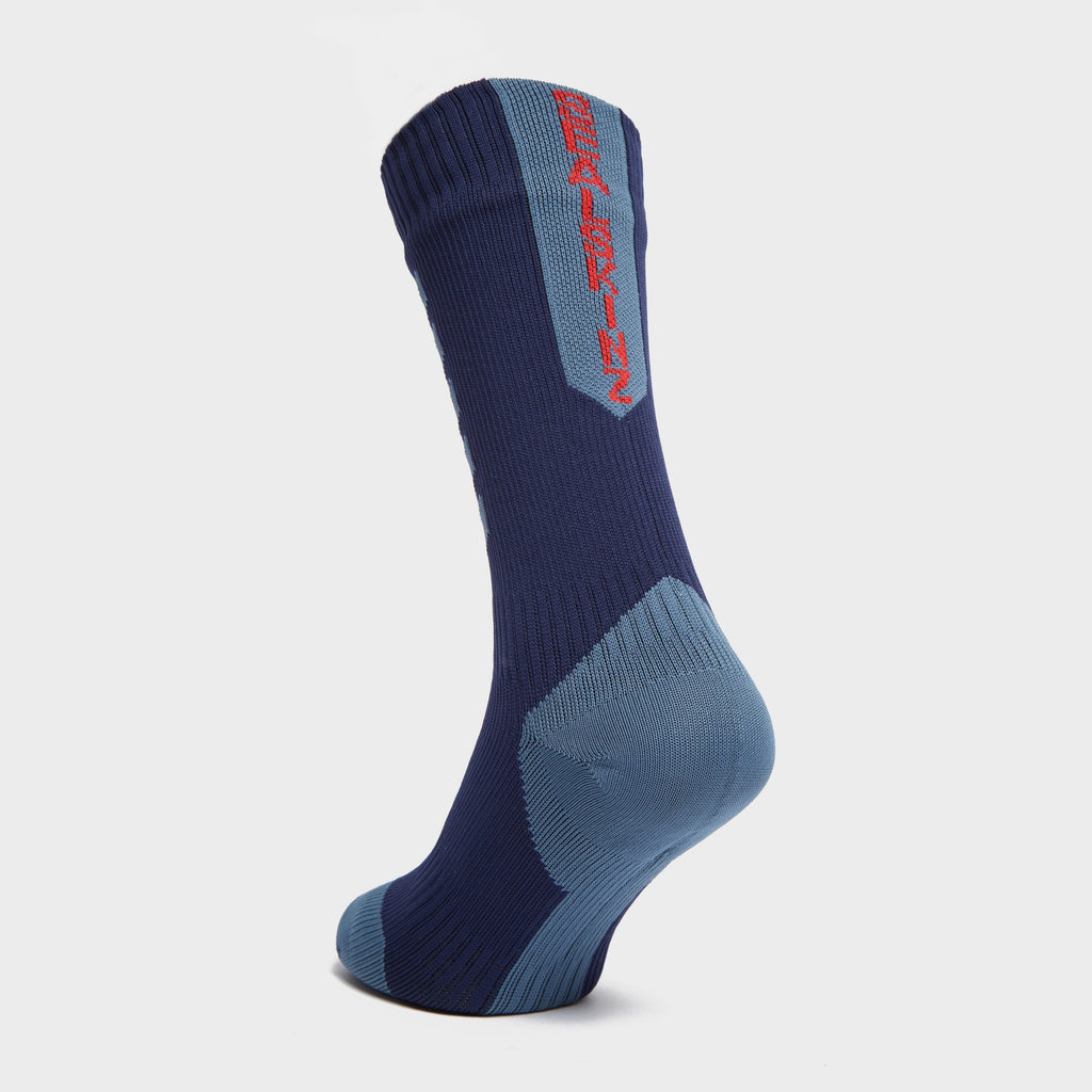 Waterproof Cold Weather Mid Length Socks Blue