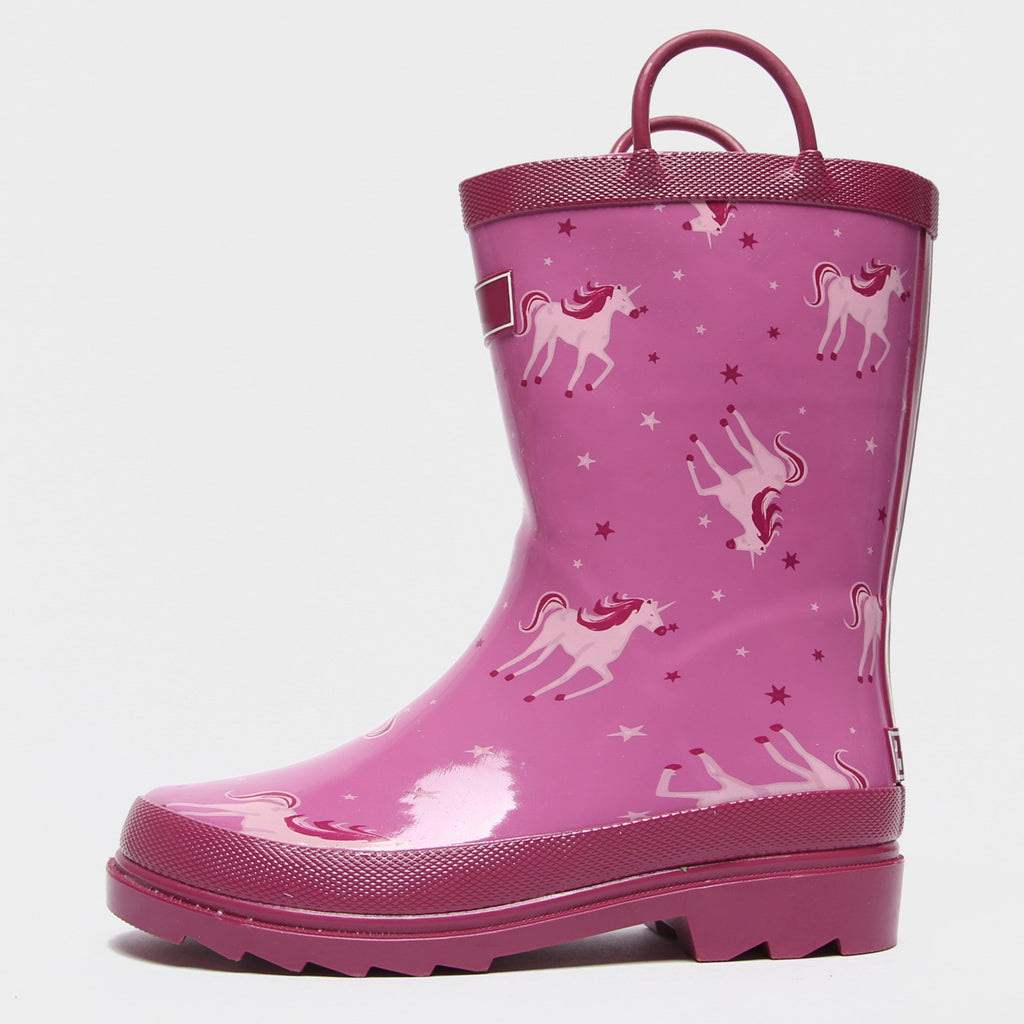 Kids Minnow Wellington Boots Unicorn
