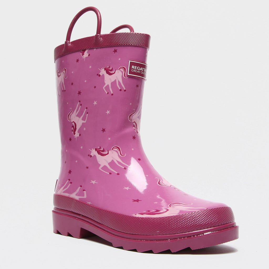 Kids Minnow Wellington Boots Unicorn