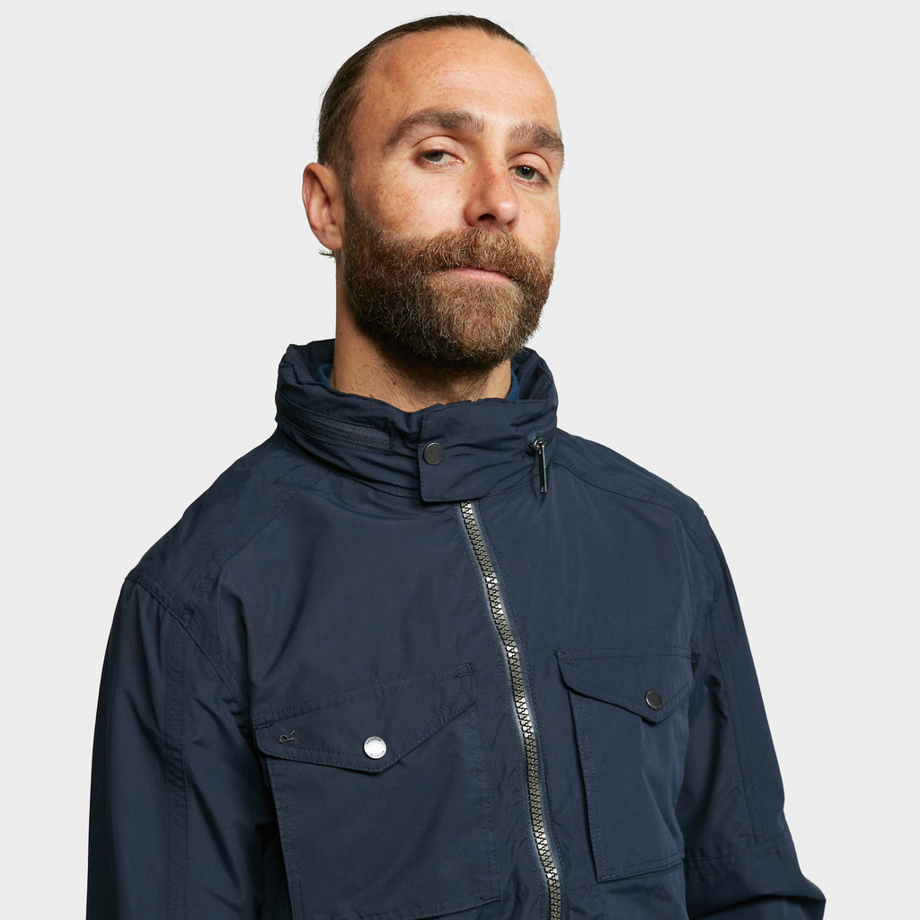Mens Haldor Waterproof Jacket Navy