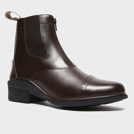 Womens Tivoli Front Zip Jodhpur Boots Brown