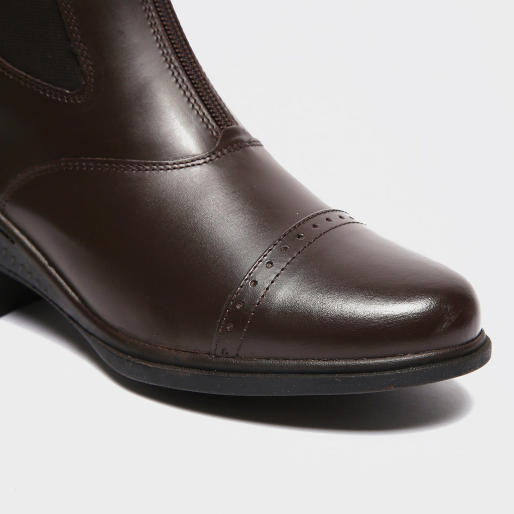 Womens Tivoli Front Zip Jodhpur Boots Brown