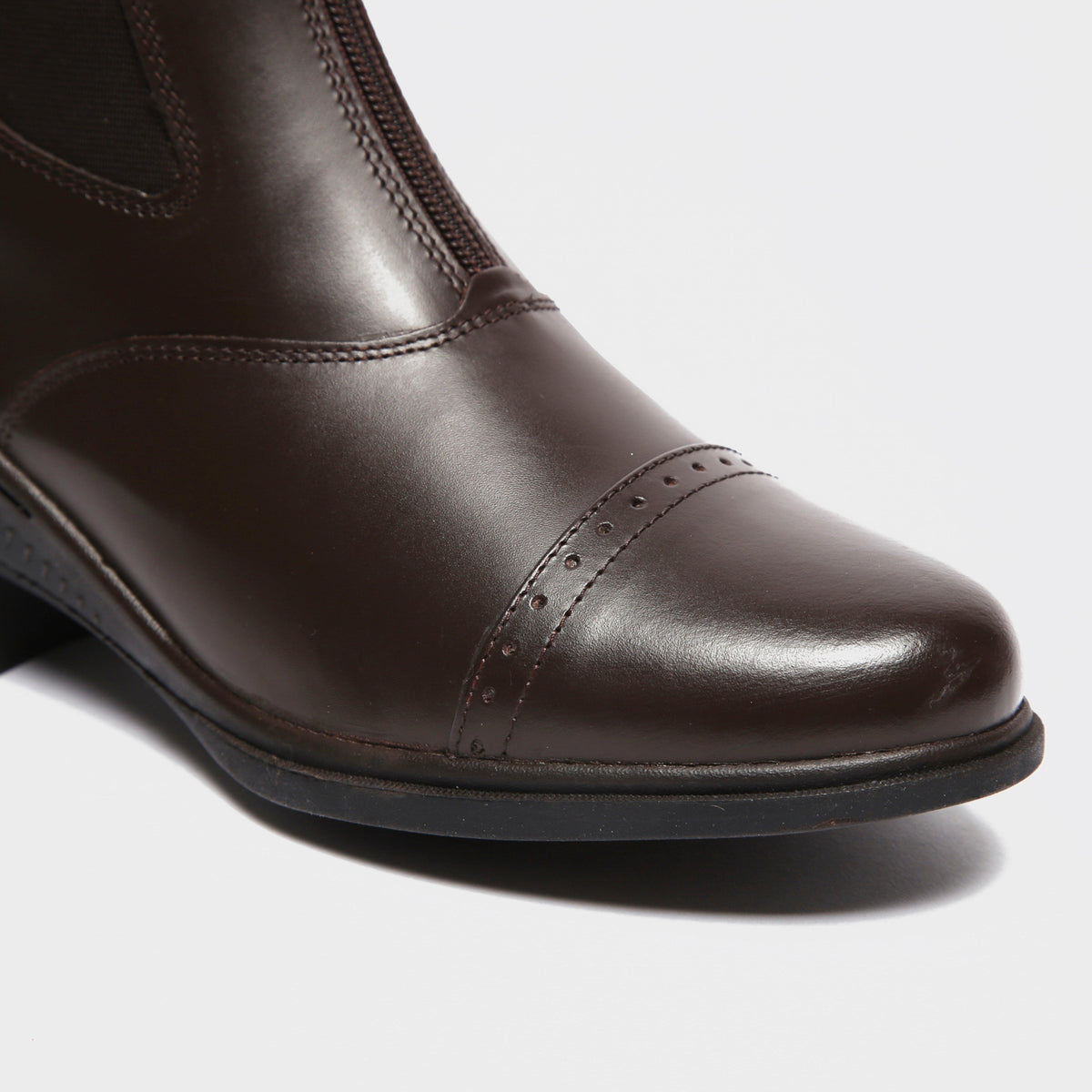 Womens Tivoli Front Zip Jodhpur Boots Brown