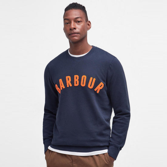 Men Prep Logo Sweatshirt Navy