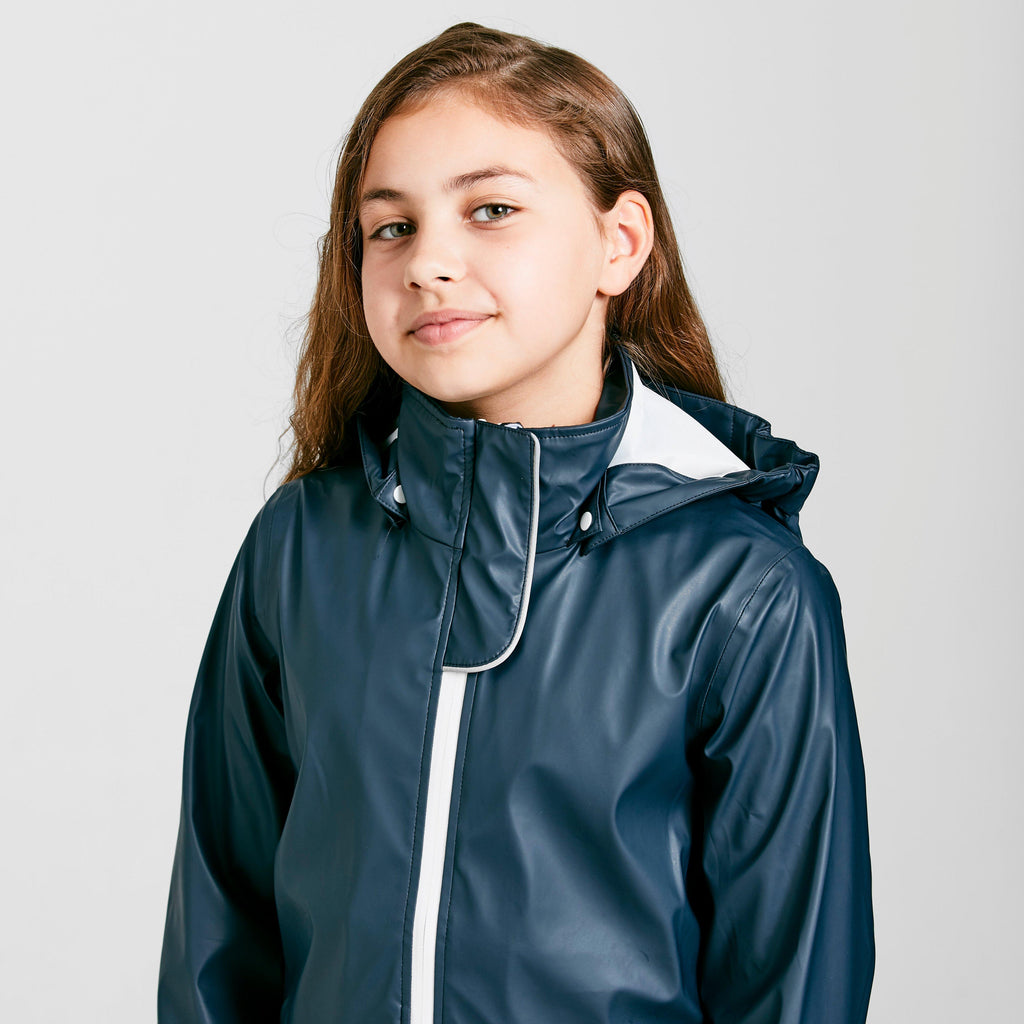 Kids Rain Jacket Navy