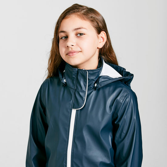 Kids Rain Jacket Navy