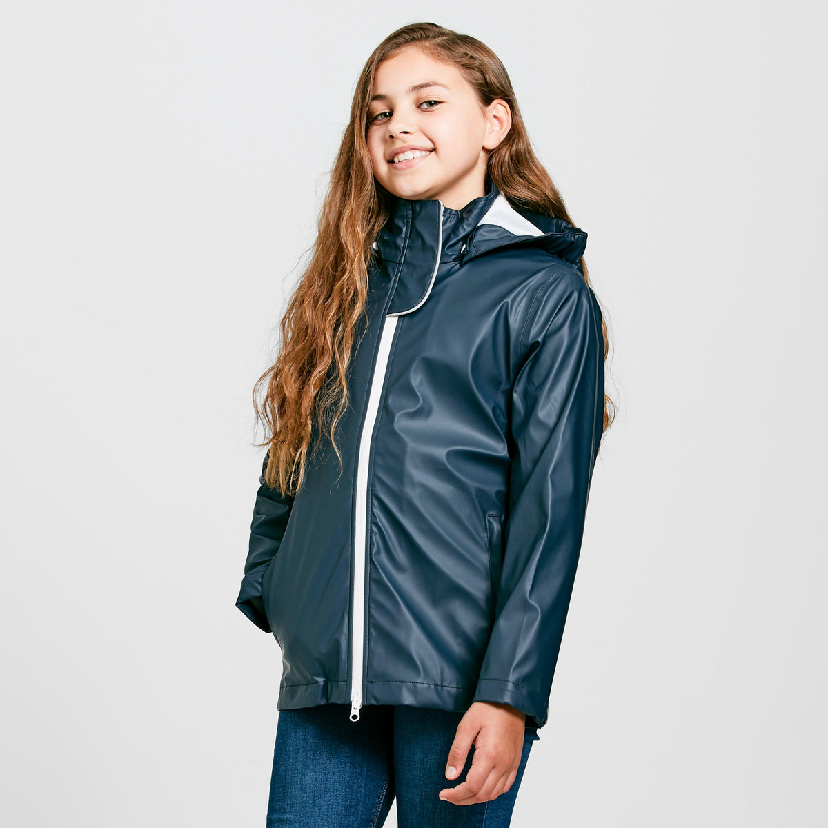 Kids Rain Jacket Navy