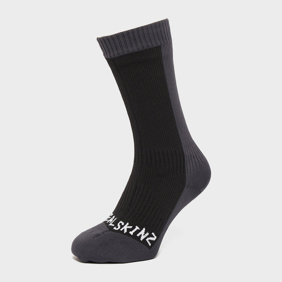 Waterproof Cold Weather Mid Length Socks Black