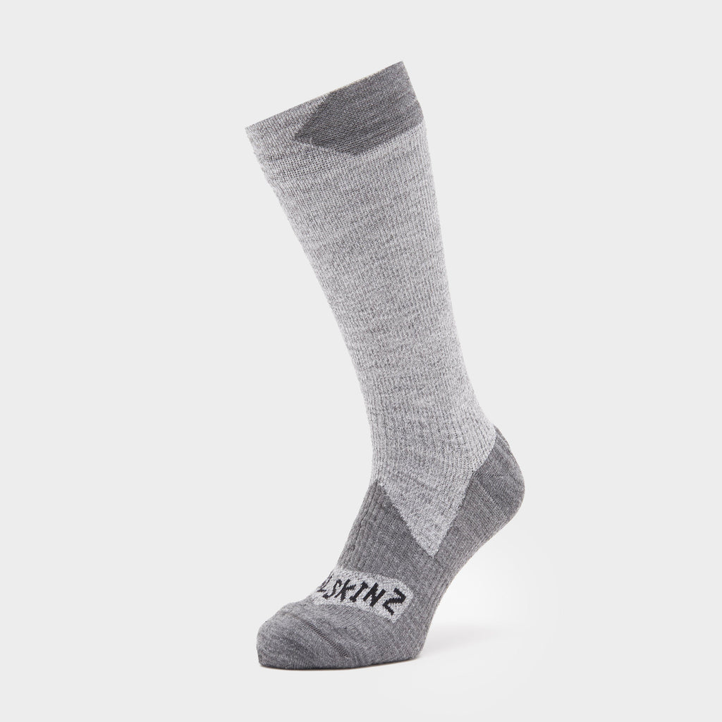 Waterproof All Weather Mid Length Socks Grey