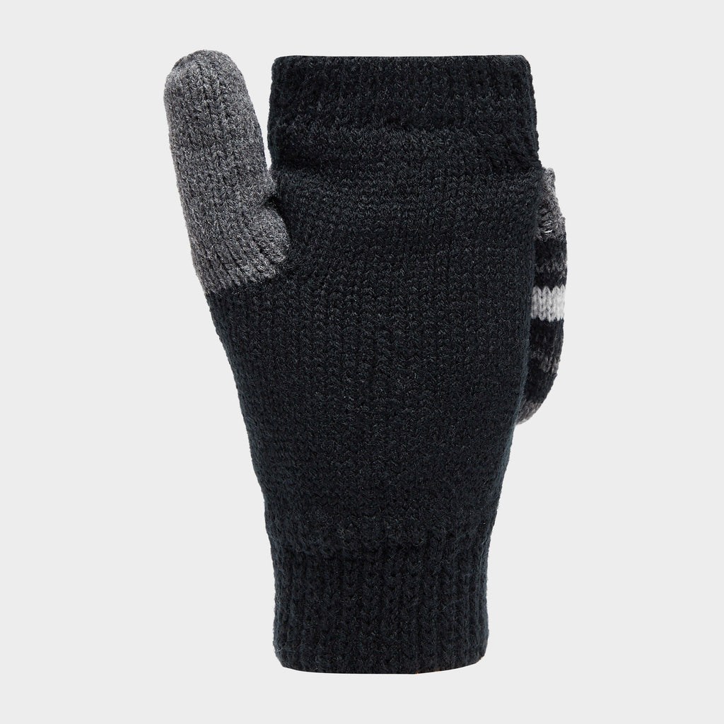 Ladies Bronte Converter Mittens Black/Grey