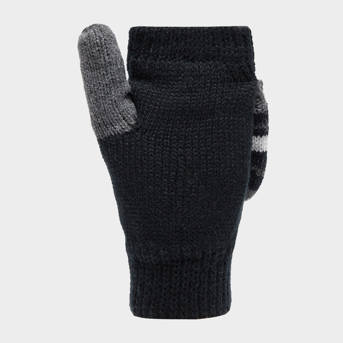 Ladies Bronte Converter Mittens Black/Grey