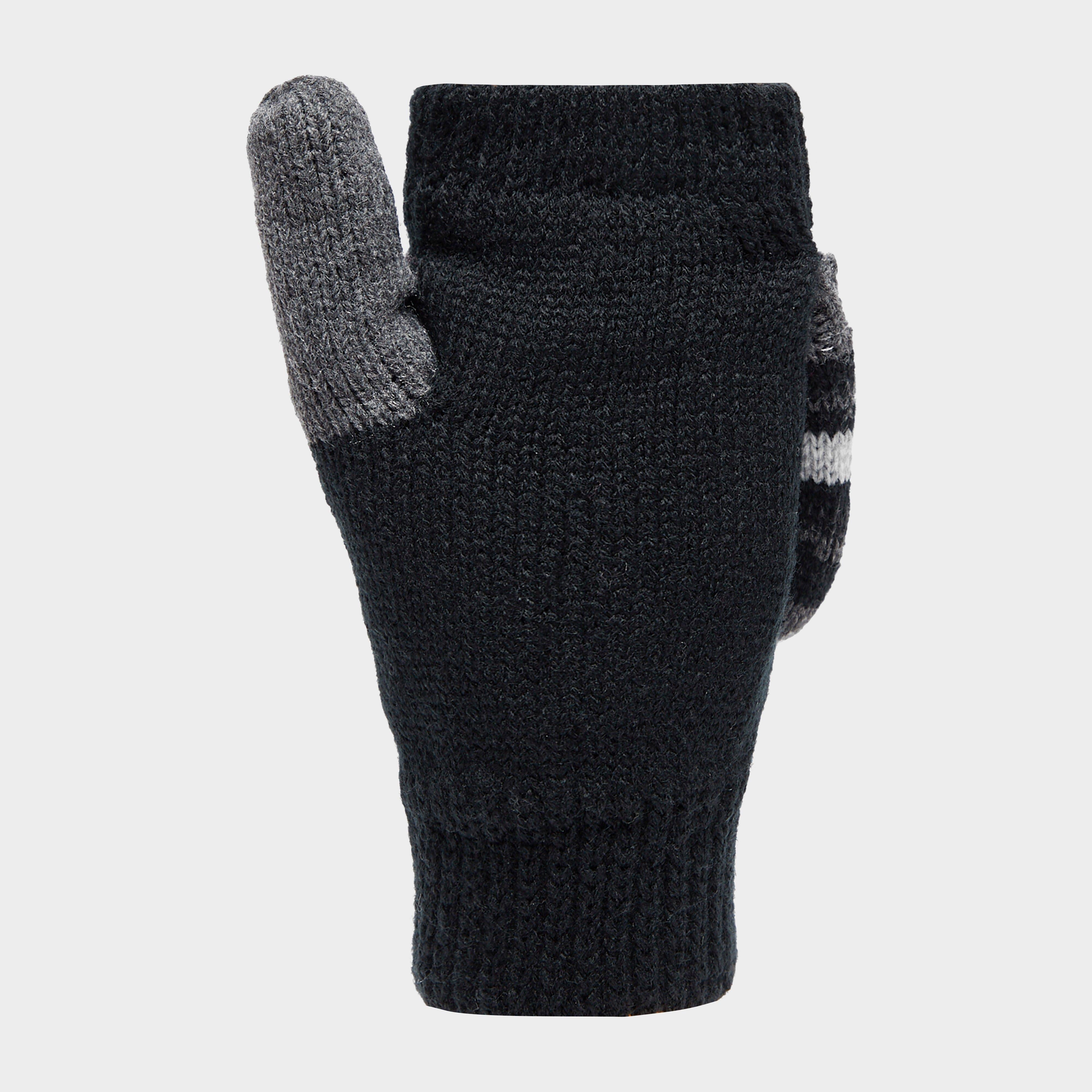 Ladies Bronte Converter Mittens Black/Grey