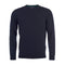 Mens Essential Lambswool Crew Neck Sweatshirt Navy