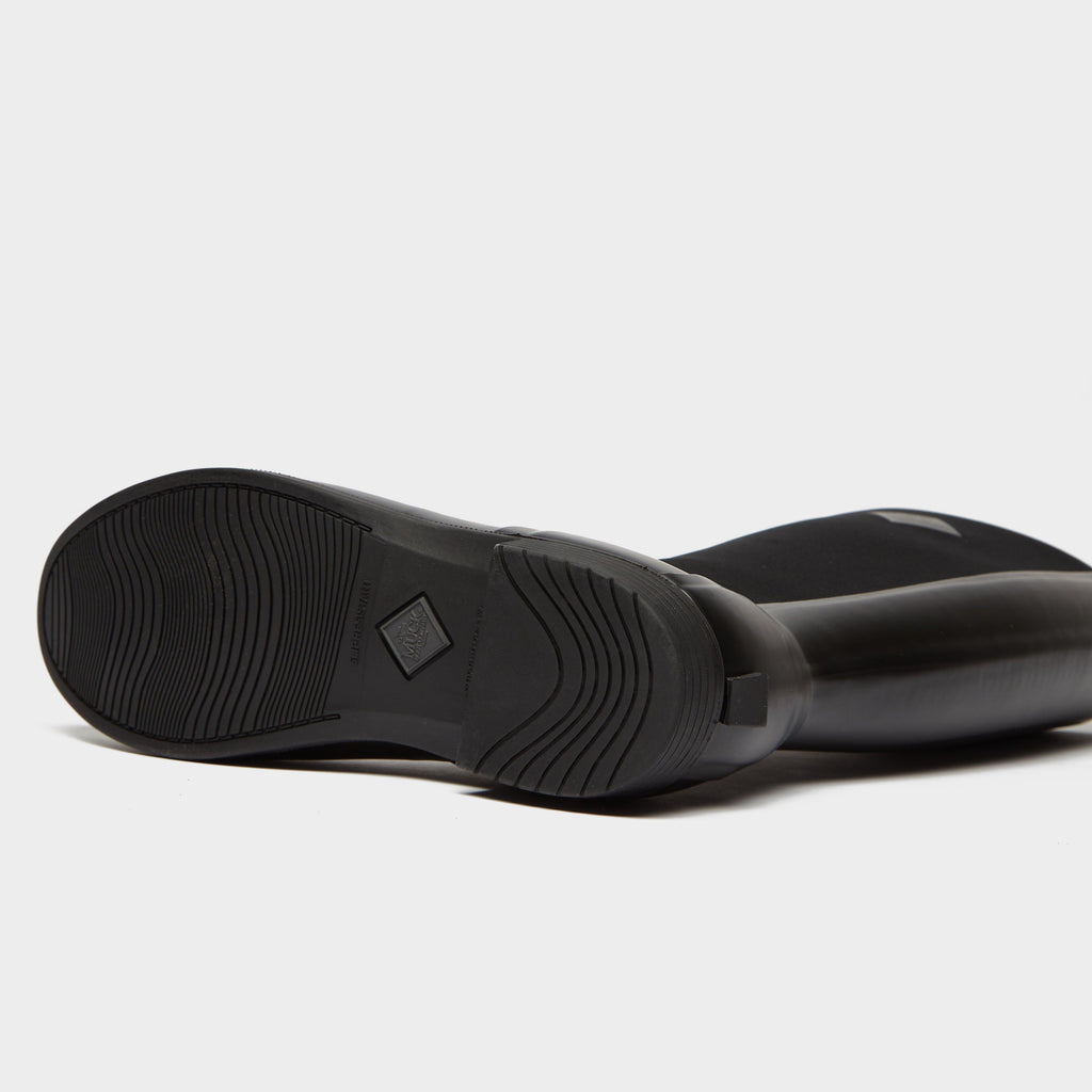 Womens Derby Tall Riding Boots Black