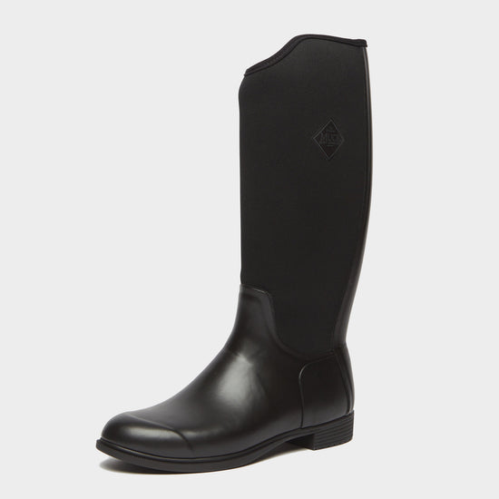 Womens Derby Tall Riding Boots Black