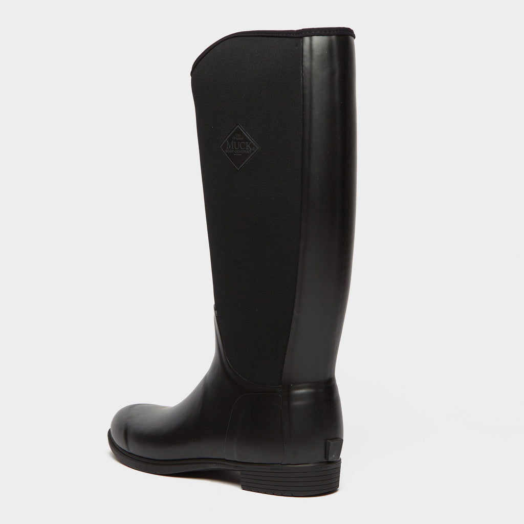 Womens Derby Tall Riding Boots Black