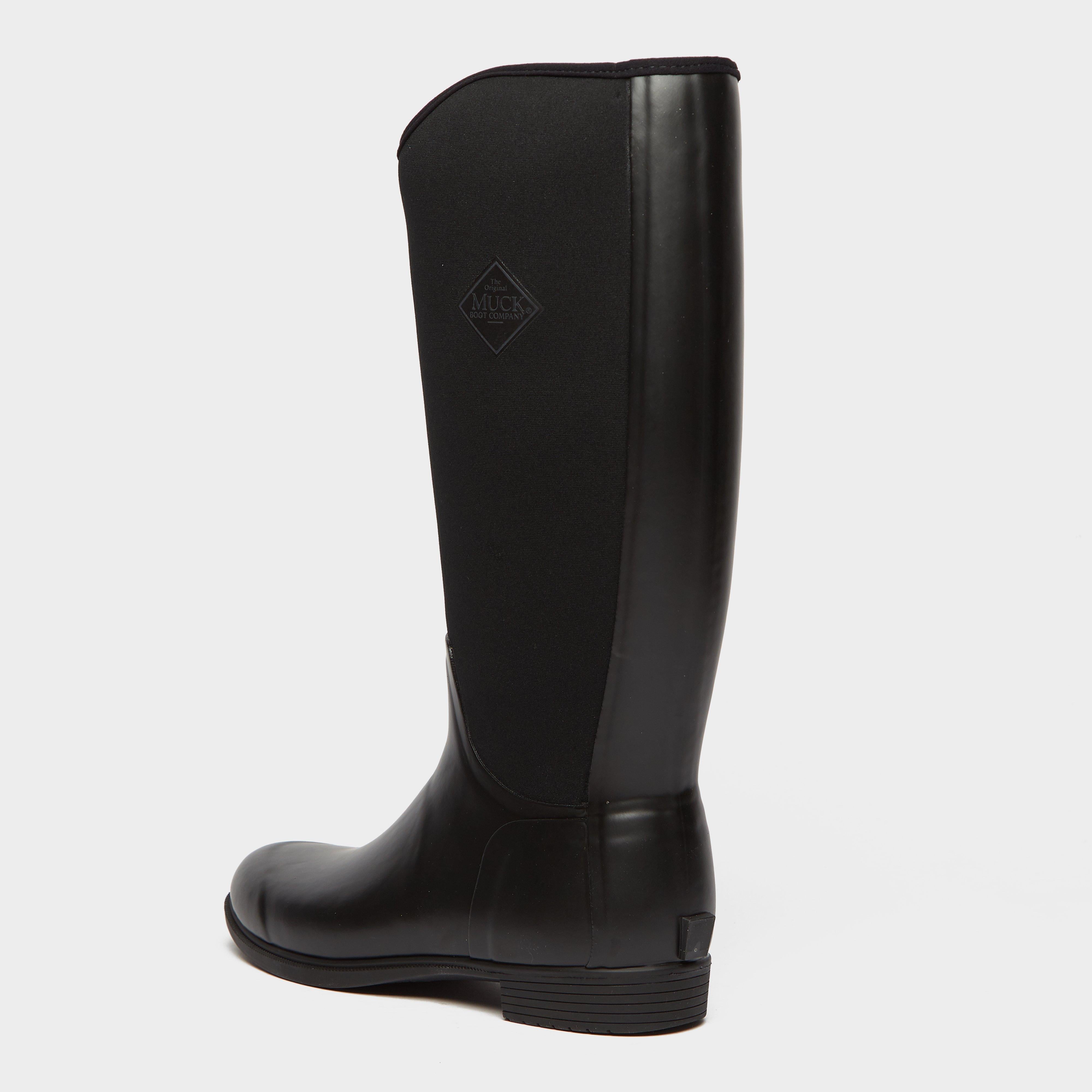 Womens Derby Tall Riding Boots Black